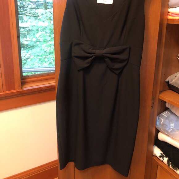 Moschino Black Front Bow-Detail Cocktail Dress - Picture 7 of 7